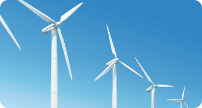 浮体式等洋上風力発電設備のイメージ